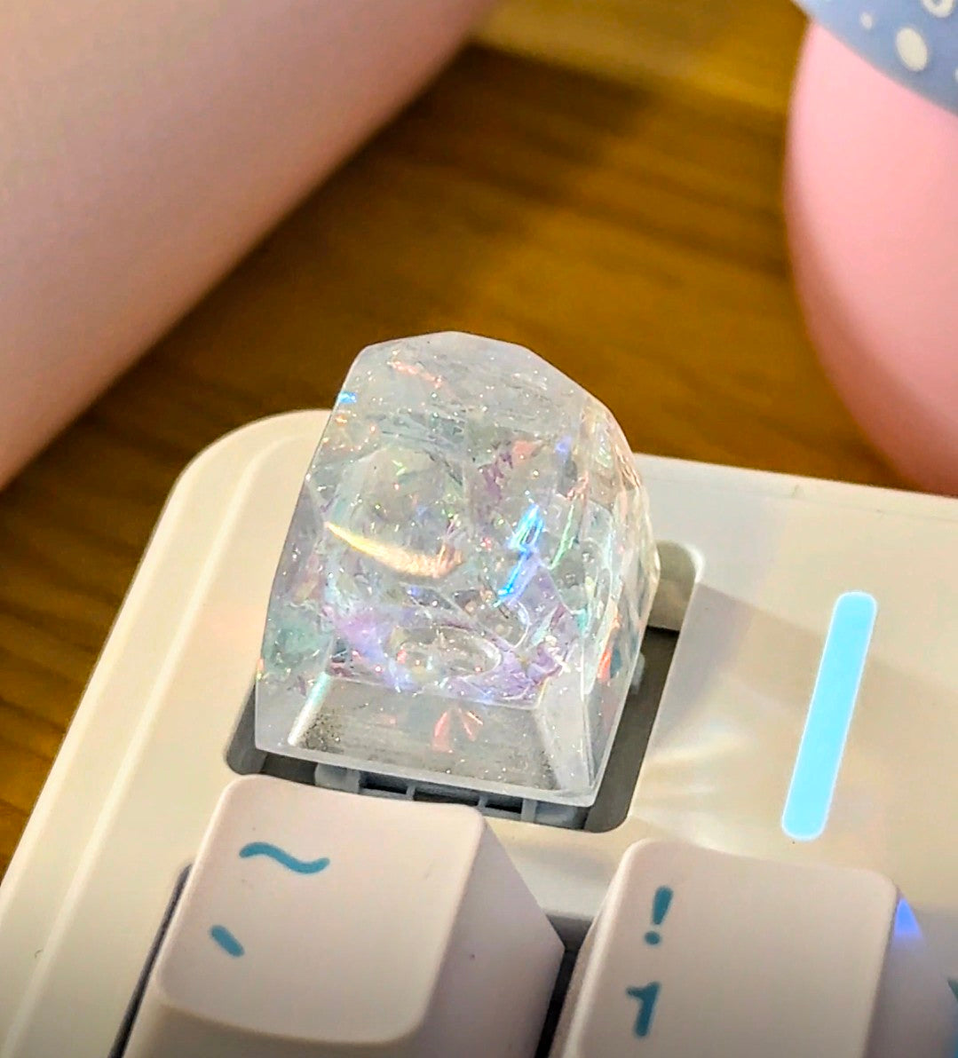 Ice Crystal Gem Profile 1u Artisan Keycap